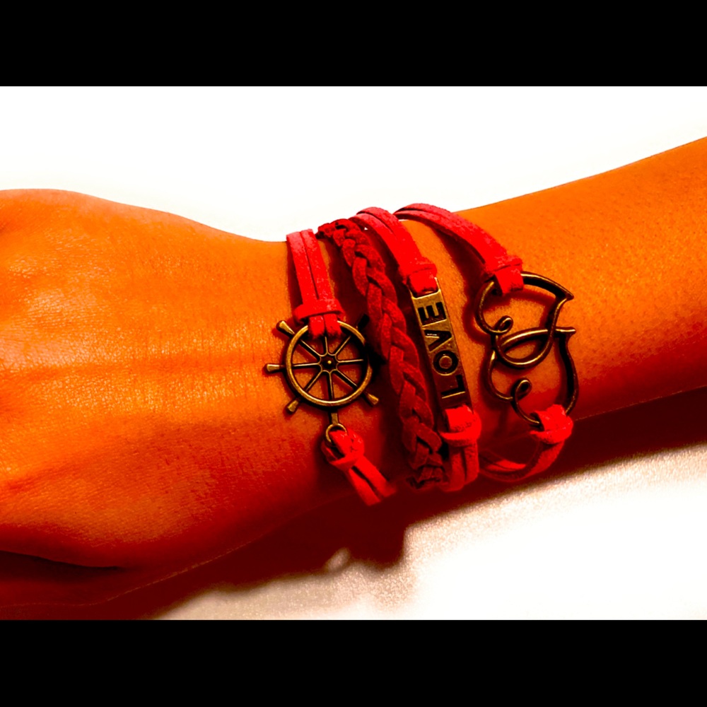 Leather Bracelets For Women men gift cuff bracelet